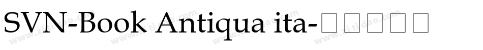 SVN-Book Antiqua ita字体转换